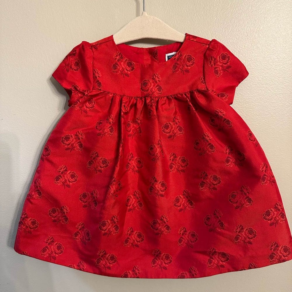 Janie and Jack Scarlet Rose Floral Dress